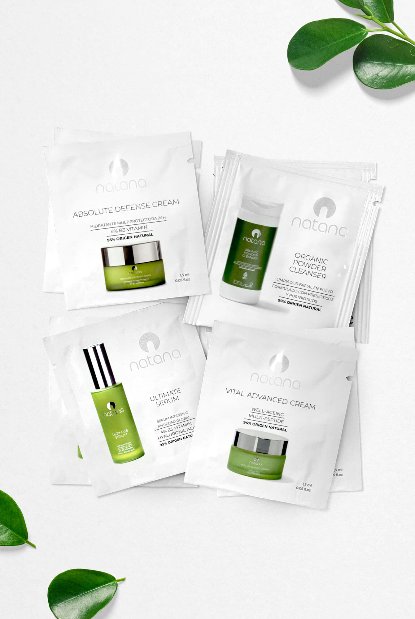 SET 8 MUESTRAS COSMÉTICA NATURAL Y EFICAZ